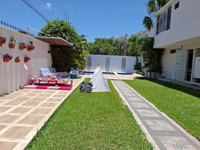 Fiesta infantil en el jardín
